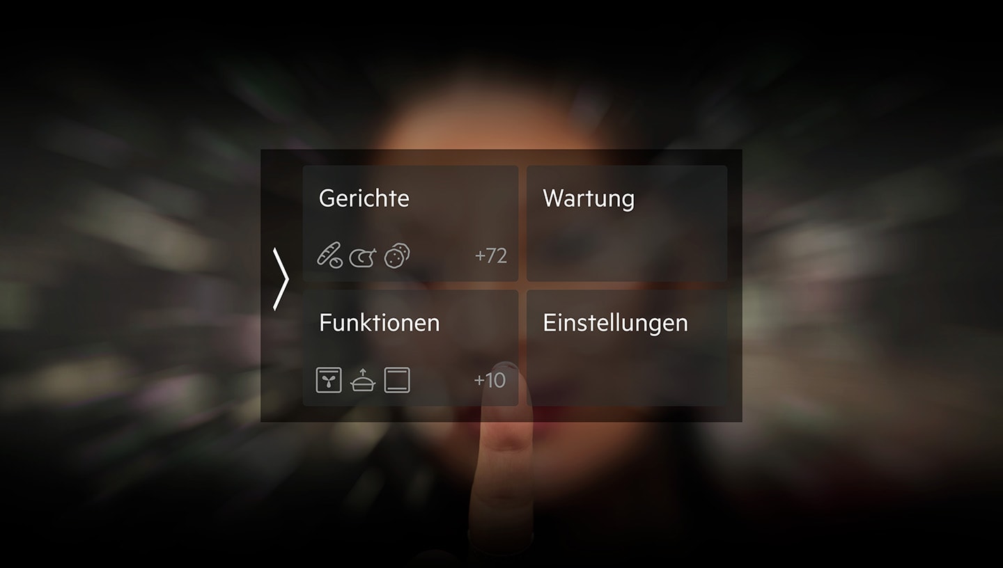 Anzeige der CookSmart-Funktionen