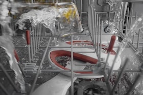 Sprüharm eines Geschirrspülers mit SatelliteClean® Pro