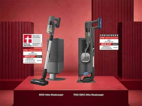 Akku-Staubsauger mit Absaugstation