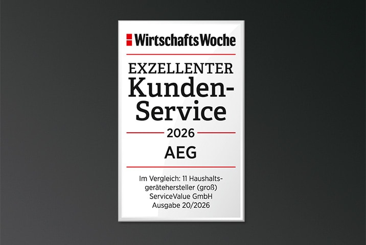Auszeichnung Exzellenter Kundenservice 2026 der Wirtschaftswoche 