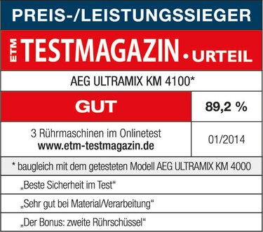 Aeg Km4100 Kuchenmaschine Mit Vielseitigem Zubehor Aeg
