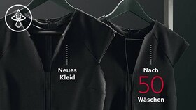 Softwater Technologie - Kleid neu und nach 50 Wäschen