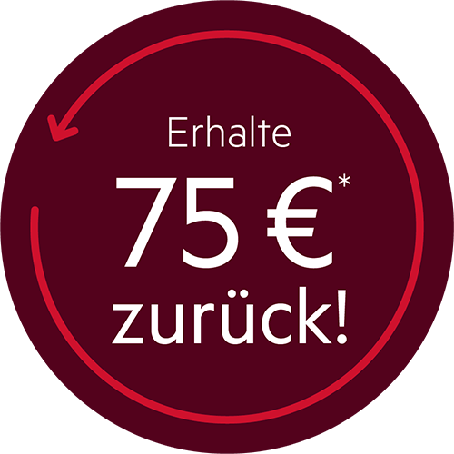 Erhalte 75 € Umdenk-Bonus