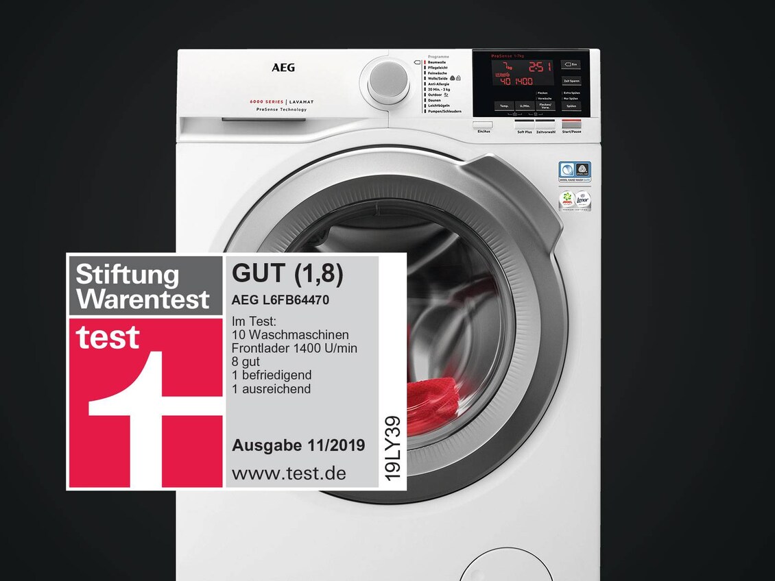 AEG Waschmaschinen, Trockner und Waschtrockner Testergebnisse AEG
