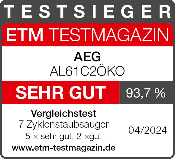 Testsieger im ETM Testmagazin