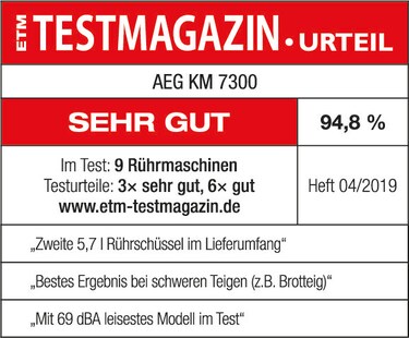 Aeg Km7300 Kuchenmaschine Mit Hochleistungs Motor Aeg